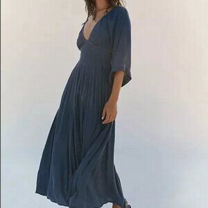 Free People Deep Blue Maxi Dress
